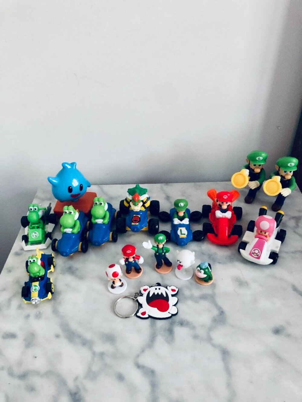 Super Mario Bros. Nintendo Figures & Vehicles Lot of 17 Hot Wheels Cake Toppers
